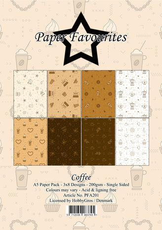 Paper Favourites Coffee A5 Paper Pad (PFA201)
