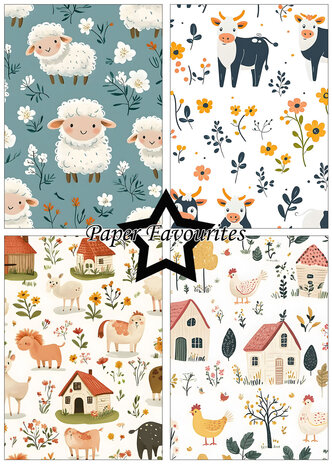 Paper Favourites Cute Farm Animals A5 Paper Pad (PFA202)