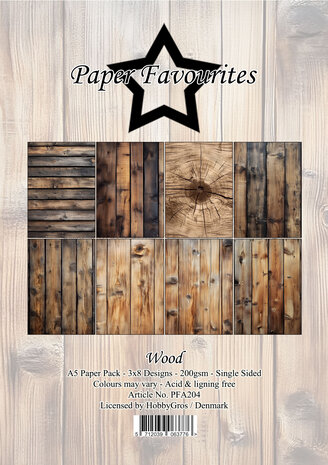 Paper Favourites Wood A5 Paper Pad (PFA204)
