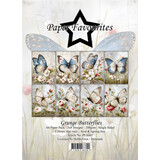 Paper Favourites Grunge Butterflies A6 Paper Pad (PFA602)