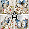 Paper Favourites Grunge Butterflies A6 Paper Pad (PFA602)