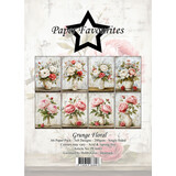 Paper Favourites Grunge Floral A6 Paper Pad (PFA603)
