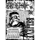 Stampers Anonymous Christmas Miracle Tim Holtz Components Cling Mount Collage Stamp (COM025)