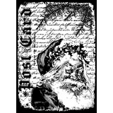 Stampers Anonymous Santa Letter Tim Holtz Components Cling Mount Collage Stamp (COM028)