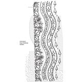 Stampers Anonymous Long Christmas Borders Dylusions Cling Stamps (DYR10037)