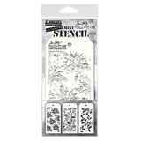Stampers Anonymous Set #19 Tim Holtz Layering Mini Stencil (3pcs) (THMST019)