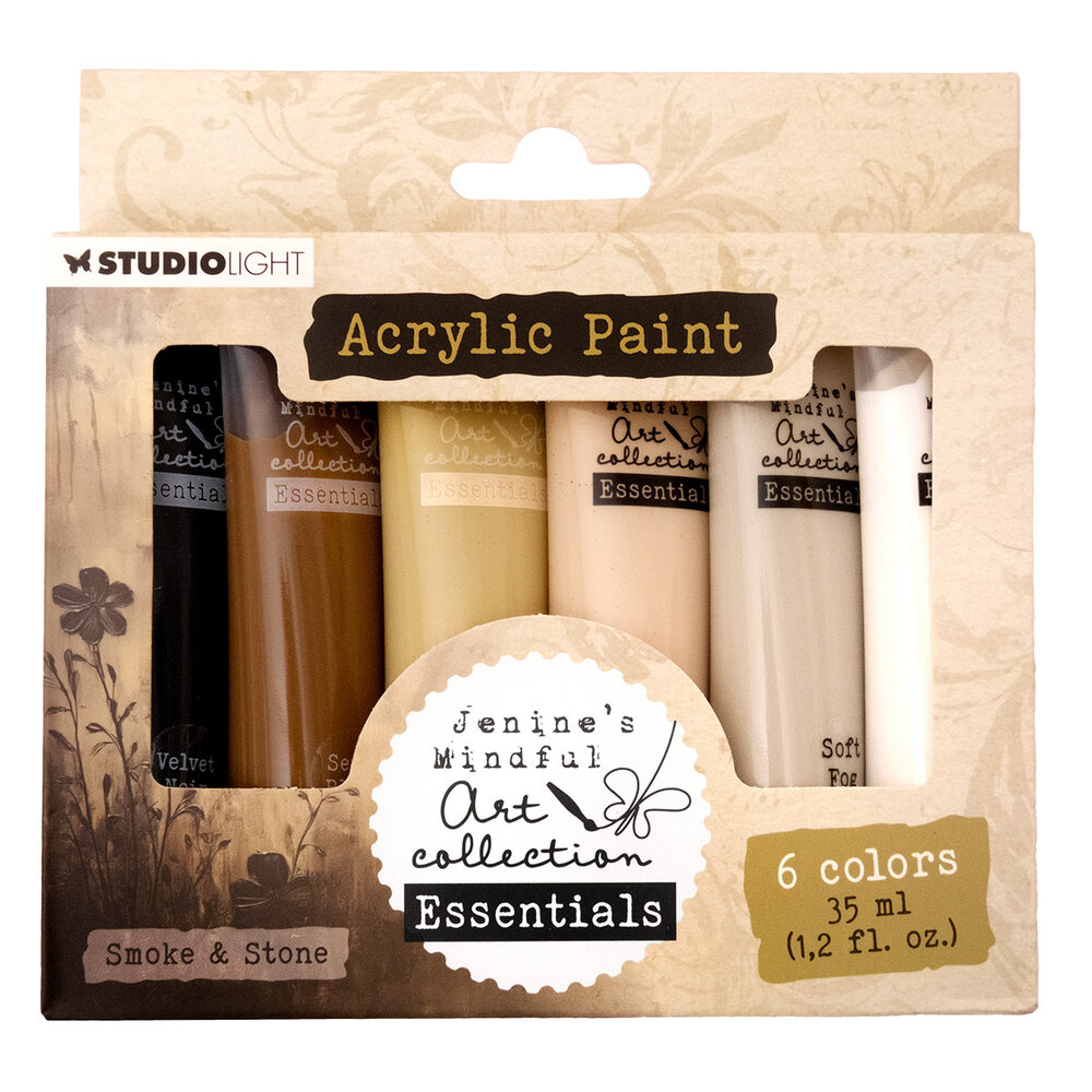 Studio Light Smoke & Stone Essentials Acrylic Paint 6x35ml (JMA-ES-ACP45)