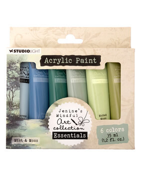 Studio Light Mist & Moss Essentials Acrylic Paint 6x35ml (JMA-ES-ACP47)