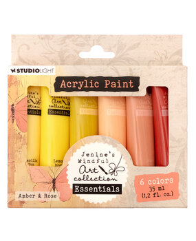 Studio Light Amber & Rose Essentials Acrylic Paint 6x35ml (JMA-ES-ACP48)