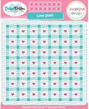 CarlijnDesign Stencils Love Plaid (CDJD-0068)