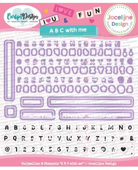 CarlijnDesign Snijmallen ABC with Me (CDJD-0071)