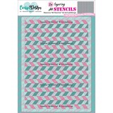 CarlijnDesign Stencils A6 Chevron (CDSC-0048)