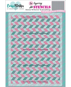 CarlijnDesign Stencils A6 Chevron (CDSC-0048)