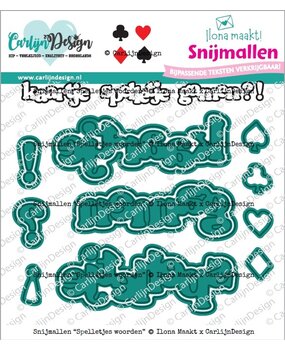 CarlijnDesign Snijmallen Spelletjes Woorden (CDSN-0344)