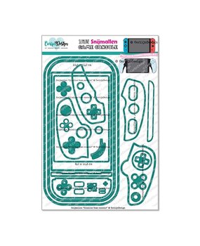 CarlijnDesign Snijmallen Slimline Game Console (CDSN-0346) CarlijnDesign Snijmallen Slimline Game Console (CDSN-0346)