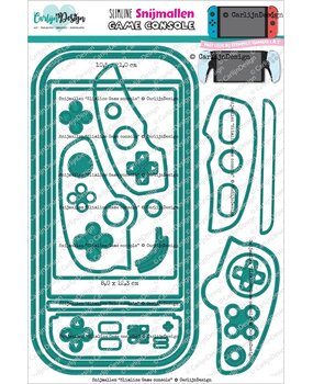 CarlijnDesign Snijmallen Slimline Game Console (CDSN-0346)