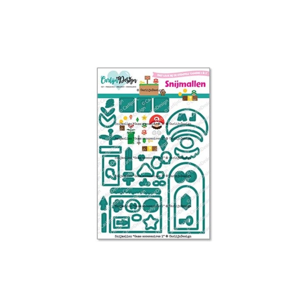 CarlijnDesign Snijmallen Game Accessoires (CDSN-0347) CarlijnDesign Snijmallen Game Accessoires (CDSN-0347)