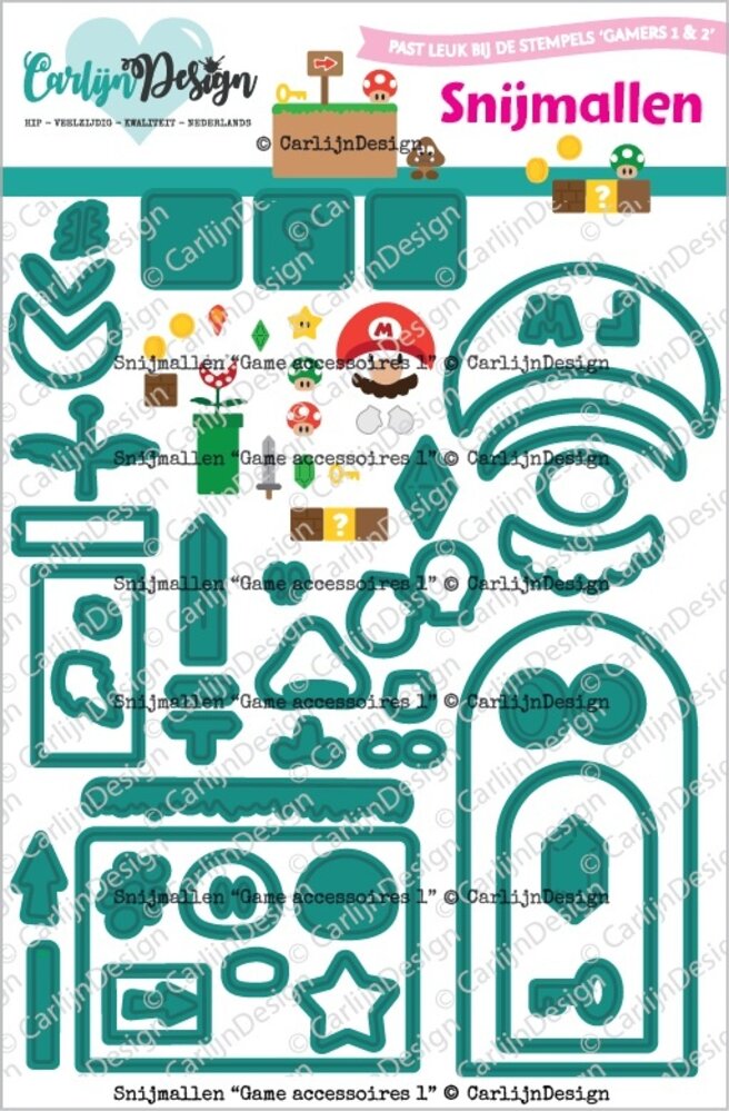 CarlijnDesign Snijmallen Game Accessoires (CDSN-0347) CarlijnDesign Snijmallen Game Accessoires (CDSN-0347)
