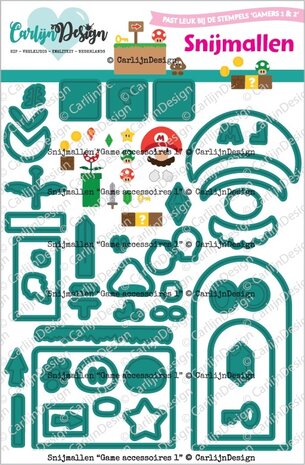 CarlijnDesign Snijmallen Game Accessoires (CDSN-0347) CarlijnDesign Snijmallen Game Accessoires (CDSN-0347)