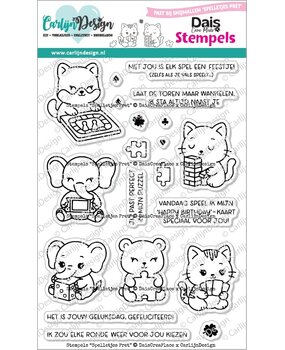 CarlijnDesign Stempels Spelletjes Pret (CDST-0162)