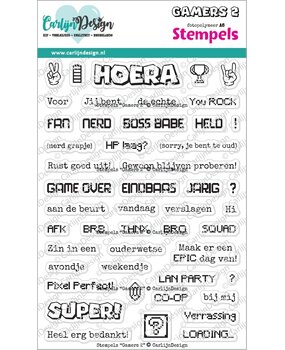 CarlijnDesign Stempels Gamers 2 (CDST-0164)