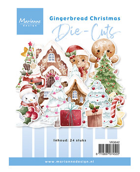Marianne Design Die-cuts Gingerbread Christmas (24pcs) (VK9642)