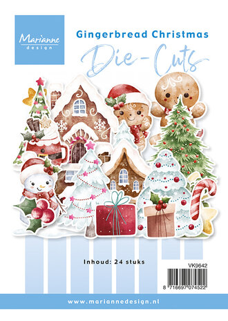 Marianne Design Die-cuts Gingerbread Christmas (24pcs) (VK9642)