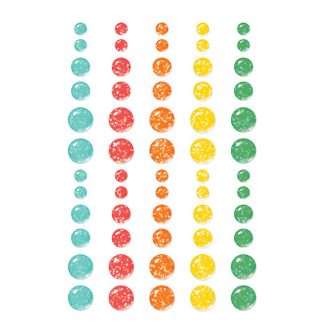 Simple Stories Game Night Glitter Enamel Dots (26123)