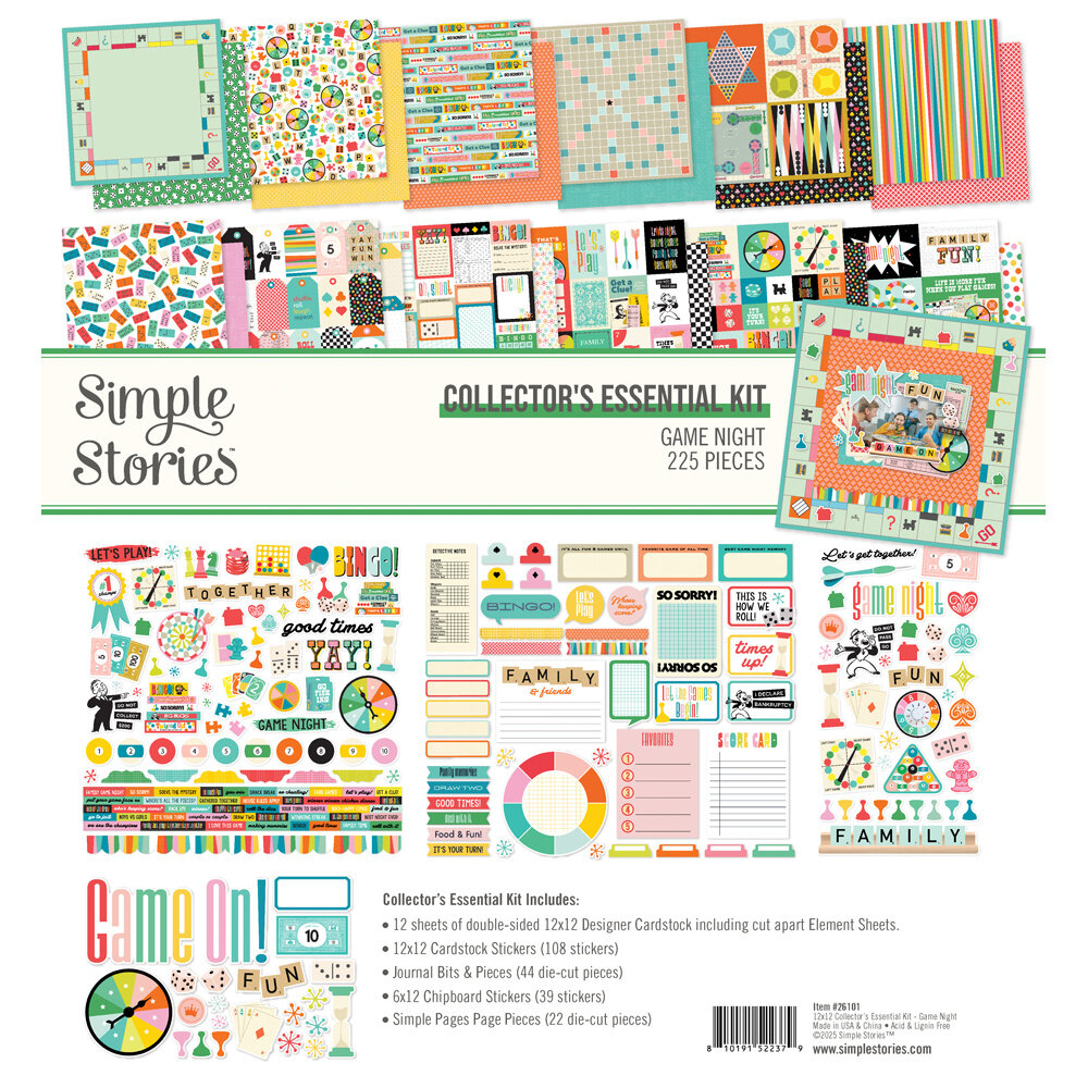 Simple Stories Game Night Collector's Essential Kit (26101) Simple Stories Game Night Collector's Essential Kit (26101)