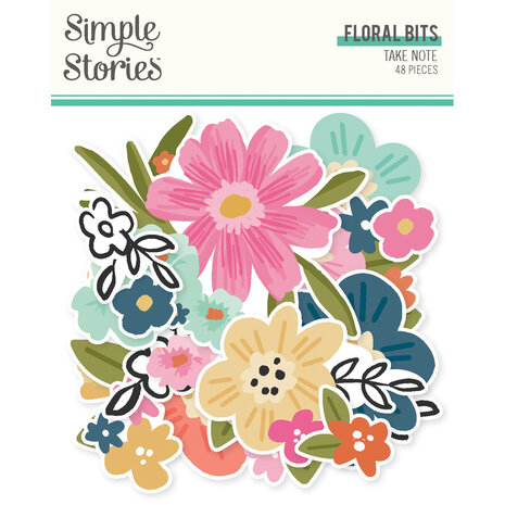 Simple Stories Take Note Floral Bits & Pieces (25920)