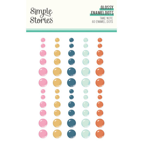 Simple Stories Take Note Glossy Enamel Dots (25925)