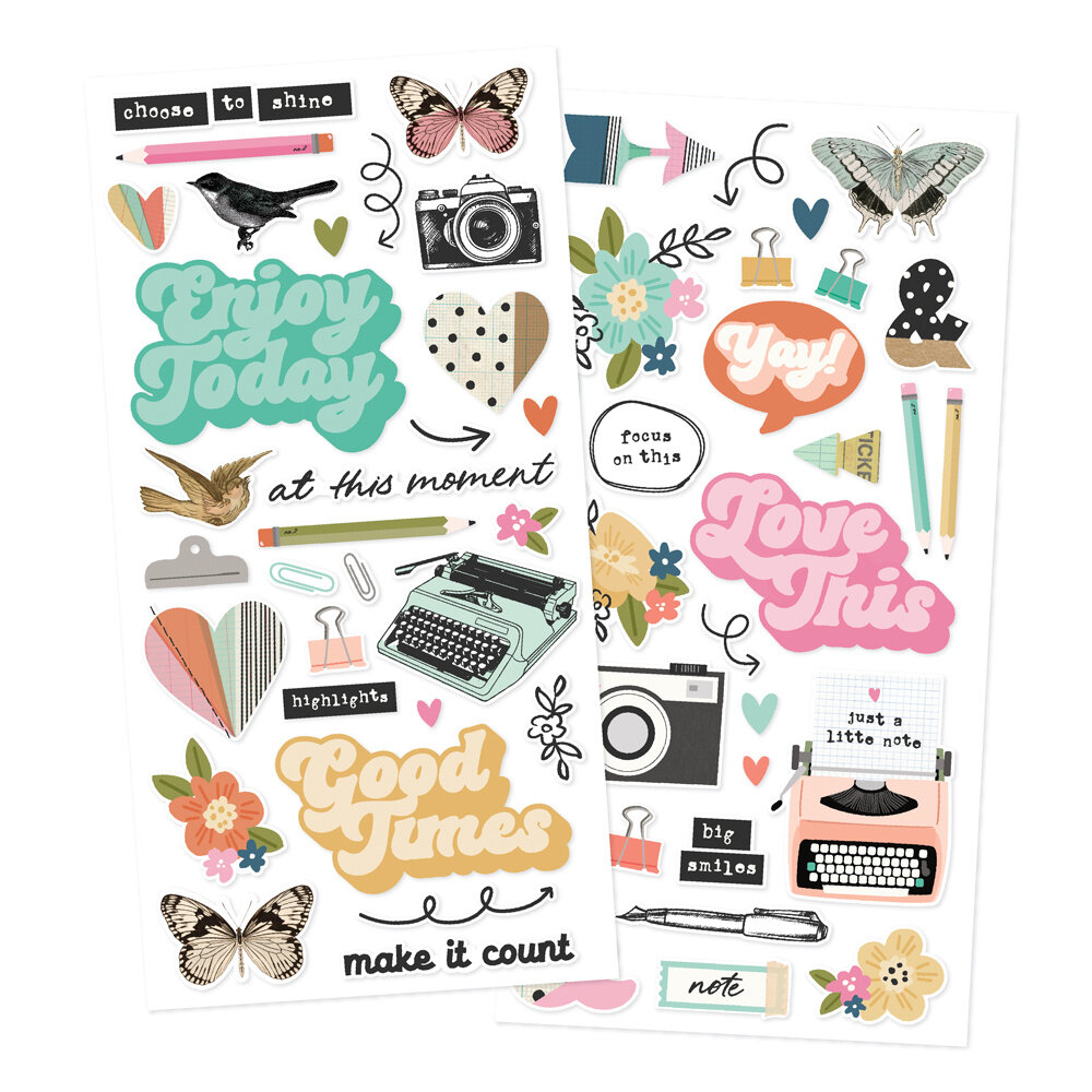 Simple Stories Take Note Foam Stickers (25923)