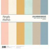 Simple Stories Simple Vintage Junk Drawer 12x12 Inch Vintage Basics Kit (26015)
