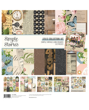 Simple Stories Simple Vintage Junk Drawer Collection Kit (26000) Simple Stories Simple Vintage Junk Drawer Collection Kit (26000)