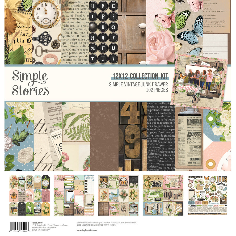 Simple Stories Simple Vintage Junk Drawer Collectors Essentials Kit (26001) Simple Stories Simple Vintage Junk Drawer Collectors Essentials Kit (26001)
