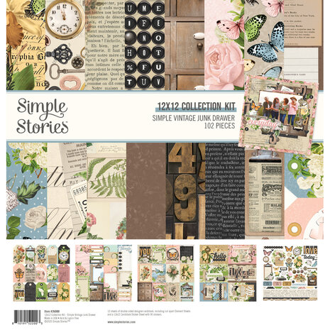 Simple Stories Simple Vintage Junk Drawer Collectors Essentials Kit (26001) Simple Stories Simple Vintage Junk Drawer Collectors Essentials Kit (26001)