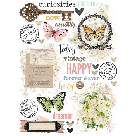 Simple Stories Simple Vintage Junk Drawer Rub Ons (26029)