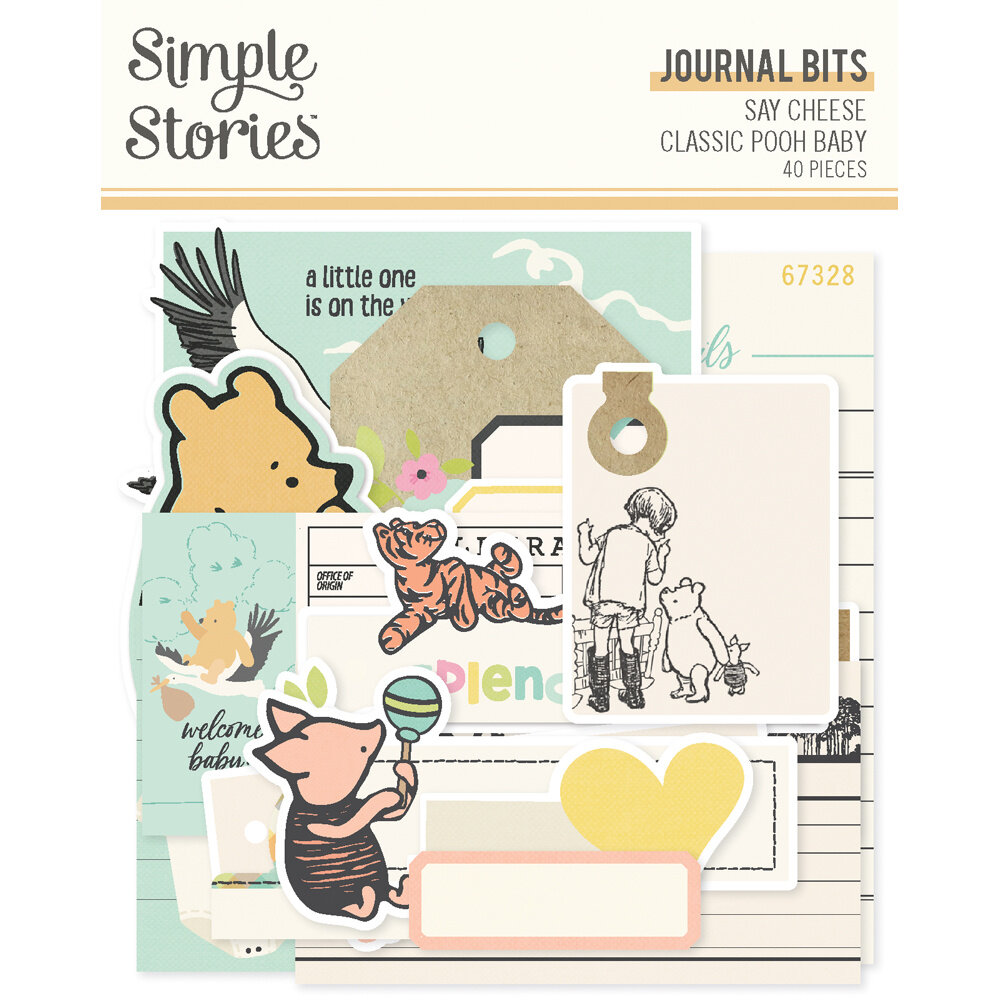 Simple Stories Say Cheese Classic Pooh Baby Journal Bits & Pieces (25827)