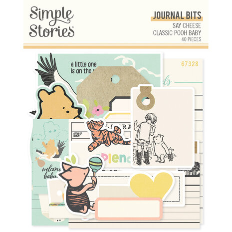Simple Stories Say Cheese Classic Pooh Baby Journal Bits & Pieces (25827)