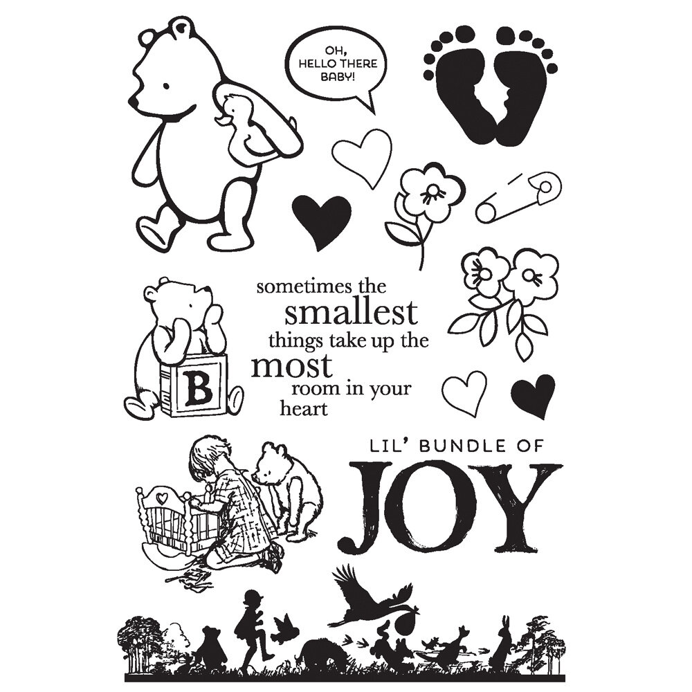 Simple Stories Say Cheese Classic Pooh Baby Stamps Bundle of Joy (25823)