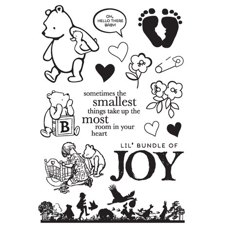 Simple Stories Say Cheese Classic Pooh Baby Stamps Bundle of Joy (25823)
