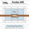 Crealies Cardzz Dies Postage Stamp Sheet Rectangle Paula with 3 Rectangles (CLCZ456)
