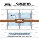 Crealies Cardzz Stansen Rechthoekig Postzegelvel Quinty met 4 Rechthoeken (CLCZ457)
