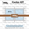 Crealies Cardzz Stansen Rechthoekig Postzegelvel Quinty met 4 Rechthoeken (CLCZ457)
