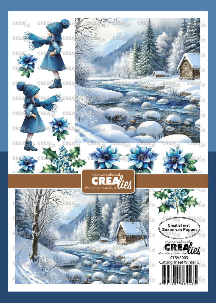 Crealies Cutting Sheets Papier Knipvel Winter C (8pcs) (CLSVP003)