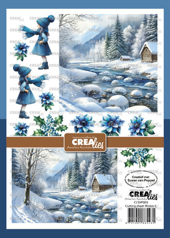 Crealies Cutting Sheets Papier Knipvel Winter C (8pcs) (CLSVP003)