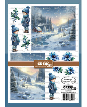Crealies Cutting Sheets Papier Knipvel Winter D (8pcs) (CLSVP004)