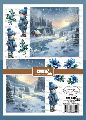 Crealies Cutting Sheet Winter D (8pcs) (CLSVP004)