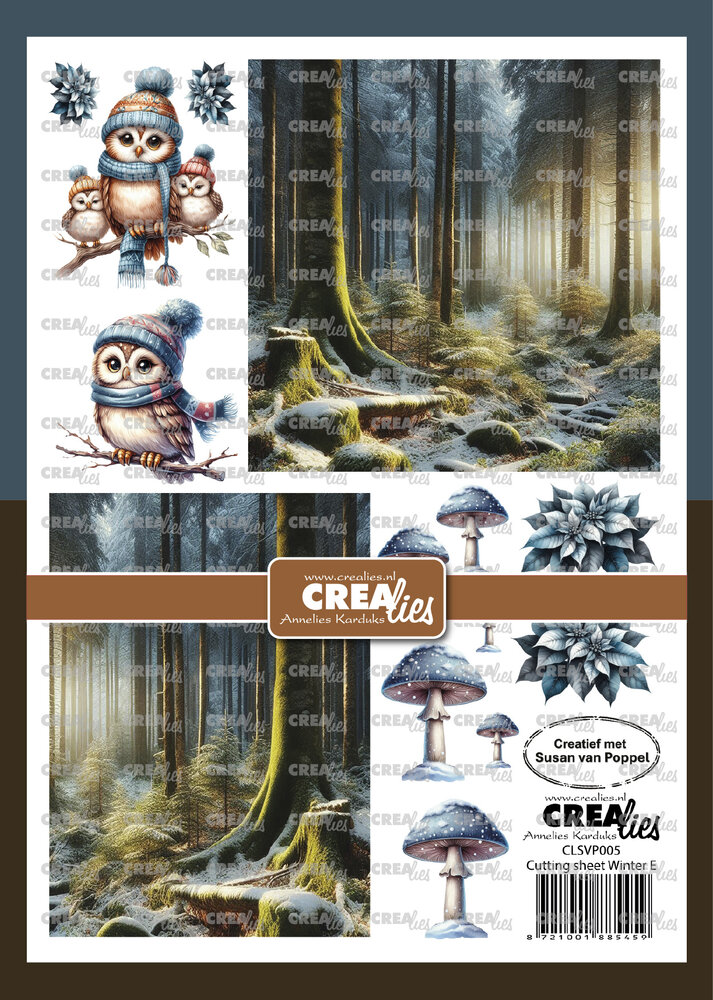 Crealies Cutting Sheet Winter E (8pcs) (CLSVP005)