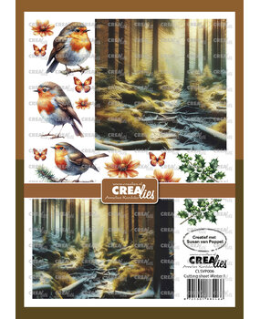 Crealies Cutting Sheets Papier Knipvel Winter F (8pcs) (CLSVP006)